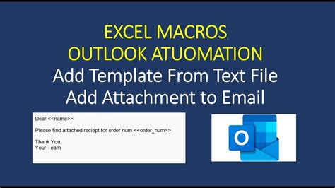 how to automate outlook emails with excel