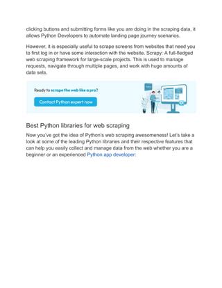 how to automate website interaction python