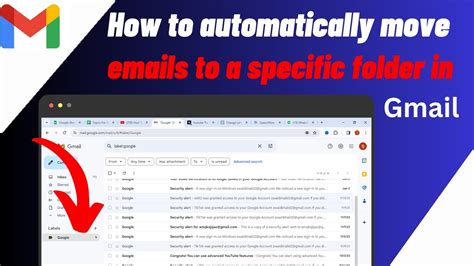 how to automatically add emails to folder in gmail