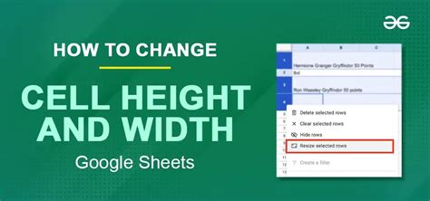 how to automatically change cell size in google sheets