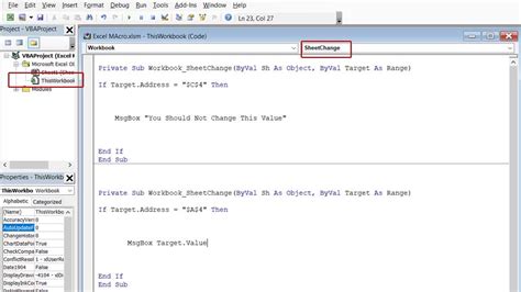 how to automatically run a macro in excel on cell change