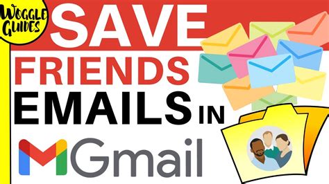 how to automatically save emails in a folder gmail
