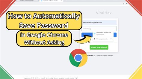 how to automatically save passwords in chrome without asking