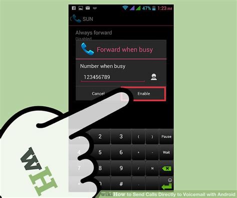 how to automatically send unknown numbers to voicemail android