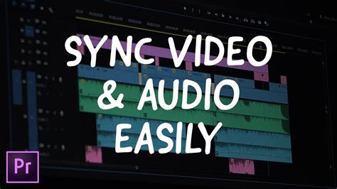 how to automatically sync audio and video in premiere pro