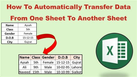 how to automatically transfer data from one sheet to another in google sheets