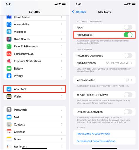 how to automatically update apps on iphone