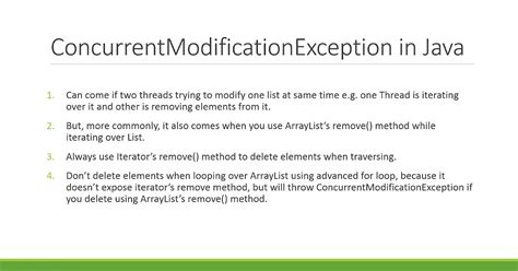 How To Avoid Concurrentmodificationexception In Arraylist