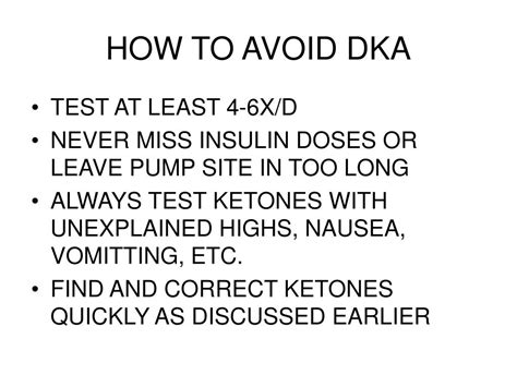 How To Avoid Dka