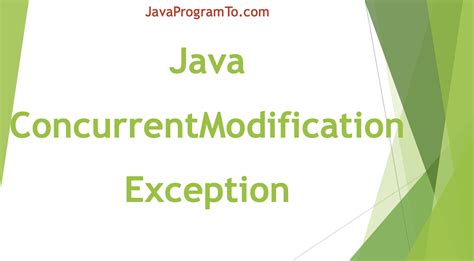 How To Avoid Java Util Concurrentmodificationexception