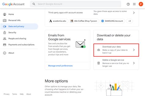 how to backup data from gmail account