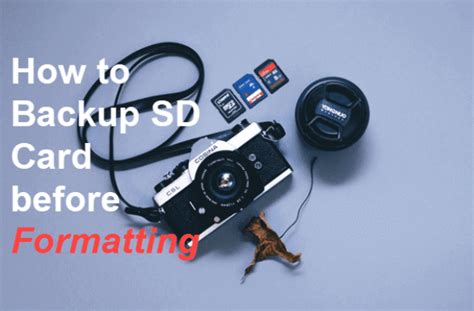How To Backup Memory Card Before Formatting