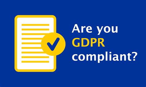 how to be in compliance with gdpr