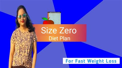 How To Be Size Zero Diet