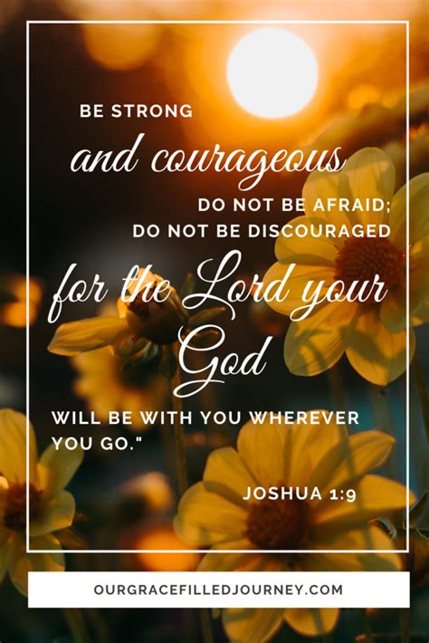 how to be strong and courageous