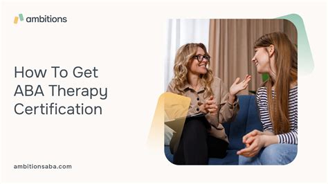 how to become a certified aba therapist