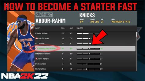 How To Become A Starter Fast In 2K22