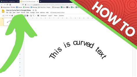 how to bend font in google slides