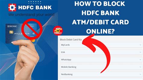 how to block a debit card hdfc
