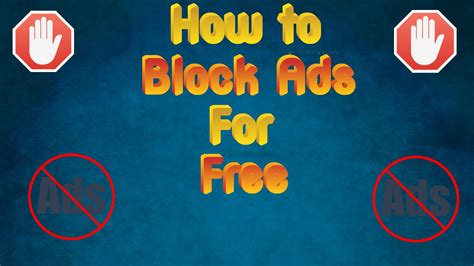 how to block all ads on youtube for free