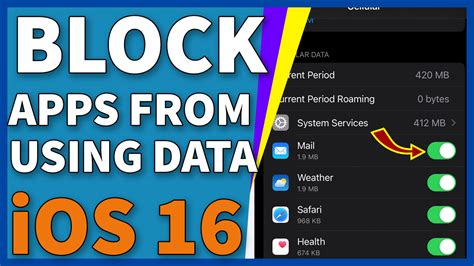 how to block apps from using data iphone