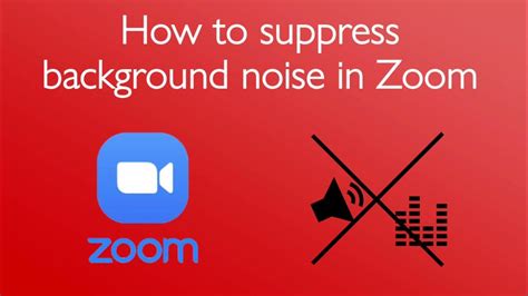 How To Block Background Noise In Zoom