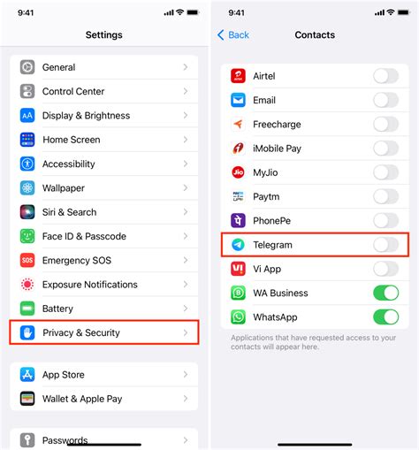 how to block contact on telegram iphone