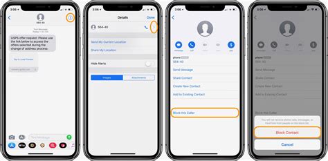 how to block messages without number in iphone