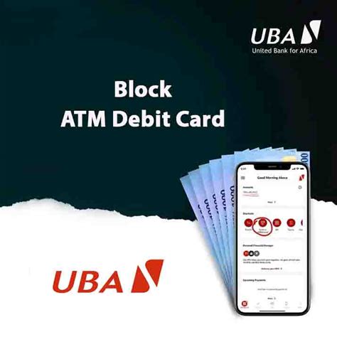 how to block uba atm card with ussd code