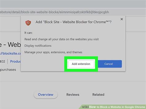 how to block website in chrome