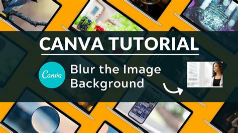 how to blur background image in canva