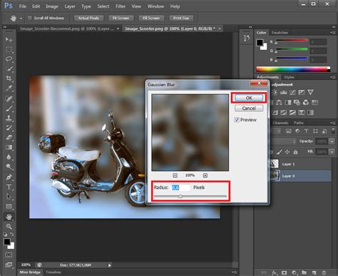 how to blur image in photoshop 7.0