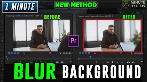 How To Blur The Background In A Video In Premiere Pro Cc