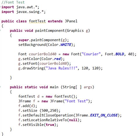 how to bold text in java code