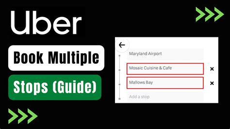 how to book an uber in advance with multiple stops