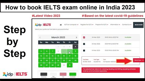 how to book ielts exam slot in india