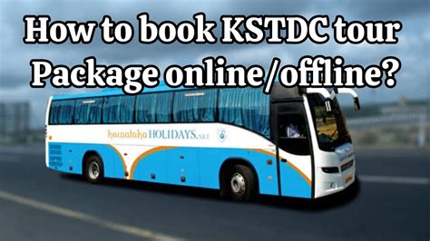 how to book kstdc tour packages