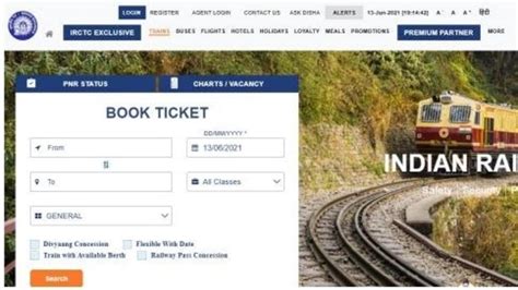 how to book railway ticket from irctc