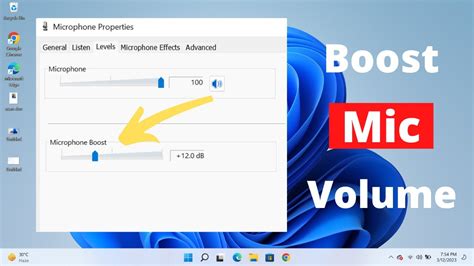 How To Boost Microphone Volume In Windows 7