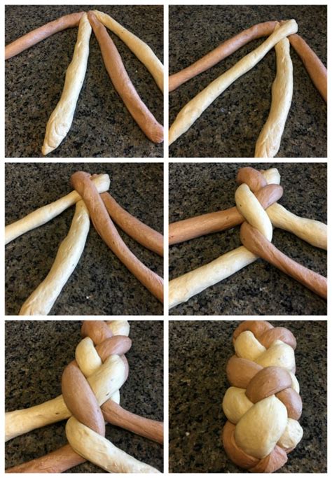 How To Braid 4 Strands Of Bread