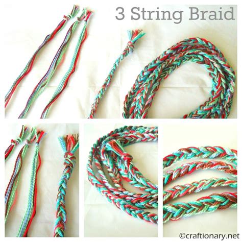 how to braid a bracelet with 3 strings