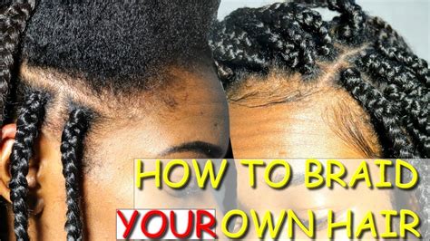 Unique How To Braid My Own Hair Black Girl Box Braids For Short Hair
