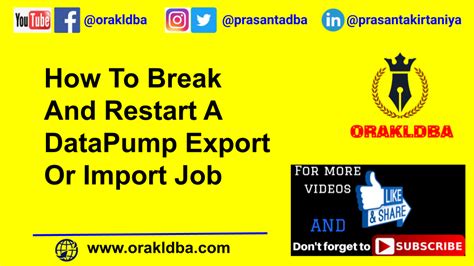 How To Break A Job In Oracle