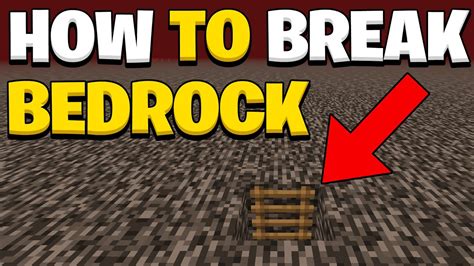 How To Break Bedrock In Minecraft Java