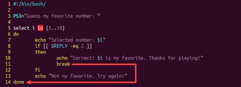 how to break out of bash script