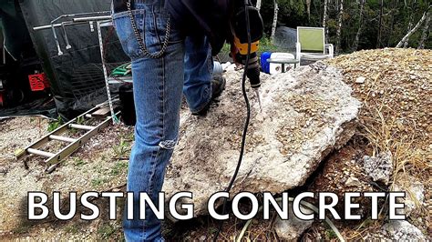 how to break up concrete wall