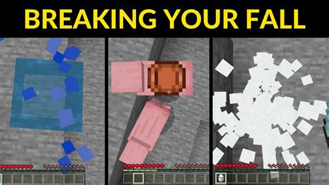 How To Break Your Fall In Minecraft