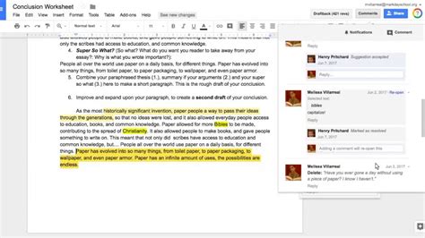 how to bring back comments on google docs