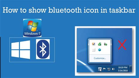 how to bring bluetooth icon in taskbar in windows 7