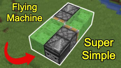 how to build a basic flying machine in minecraft
